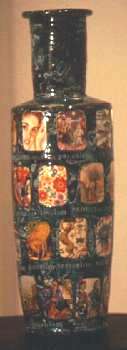 Grayson Perry, Everything Else in the Room is Rubbish. Overglaze decals and spriggs on handbuilt form.